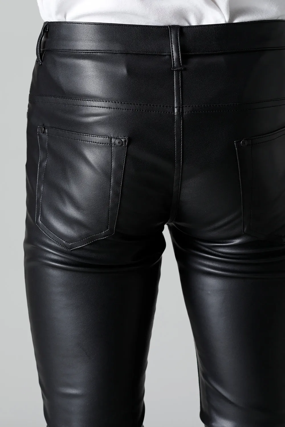 Airy Fake Leather  Faux Leather Leggings Pants