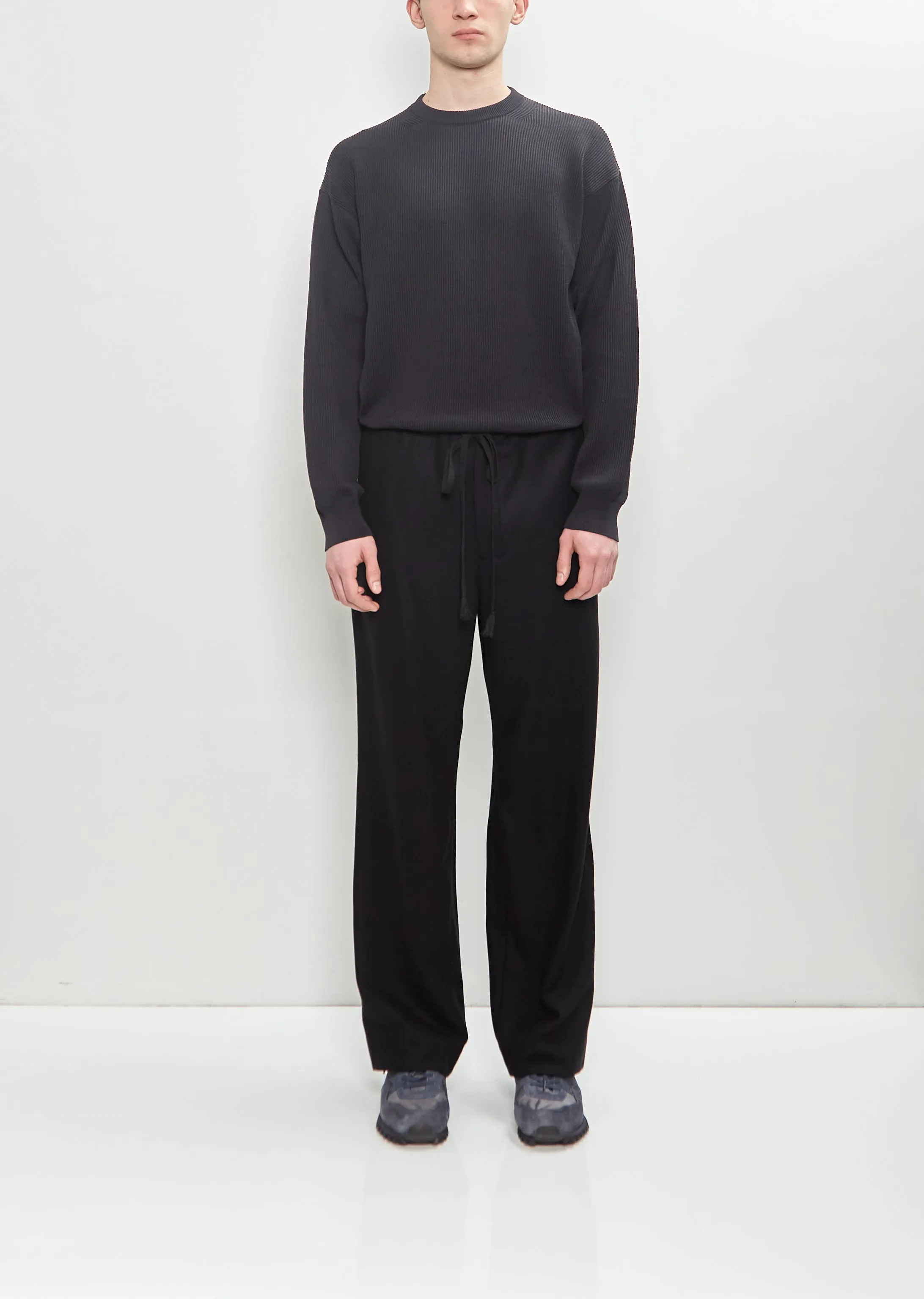 Airy Smooth Cashmere Drawstring Pants