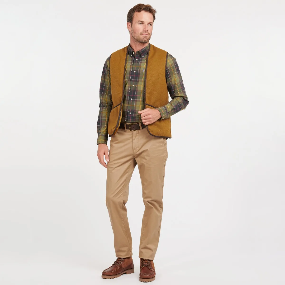 Barbour Warm Pile Men's Zip-In Liner | Brown
