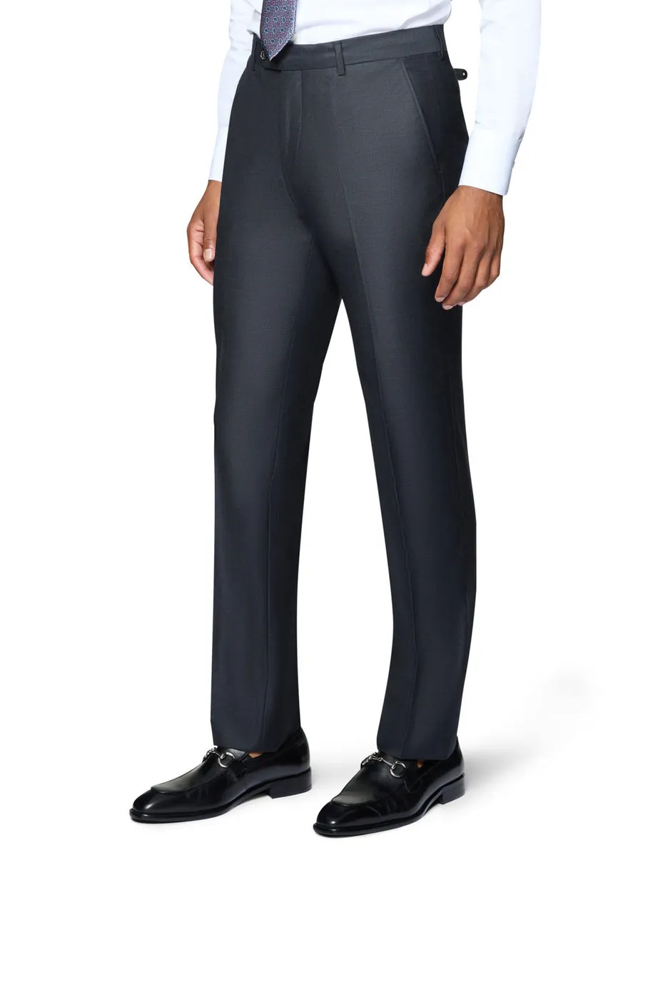 Bergamo Elegant Slim Fit Pants - Charcoal