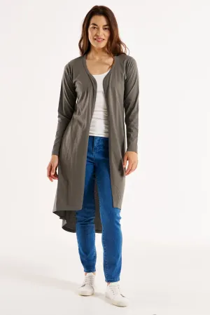 Betty Basics Byron Cardigan - Ash Green