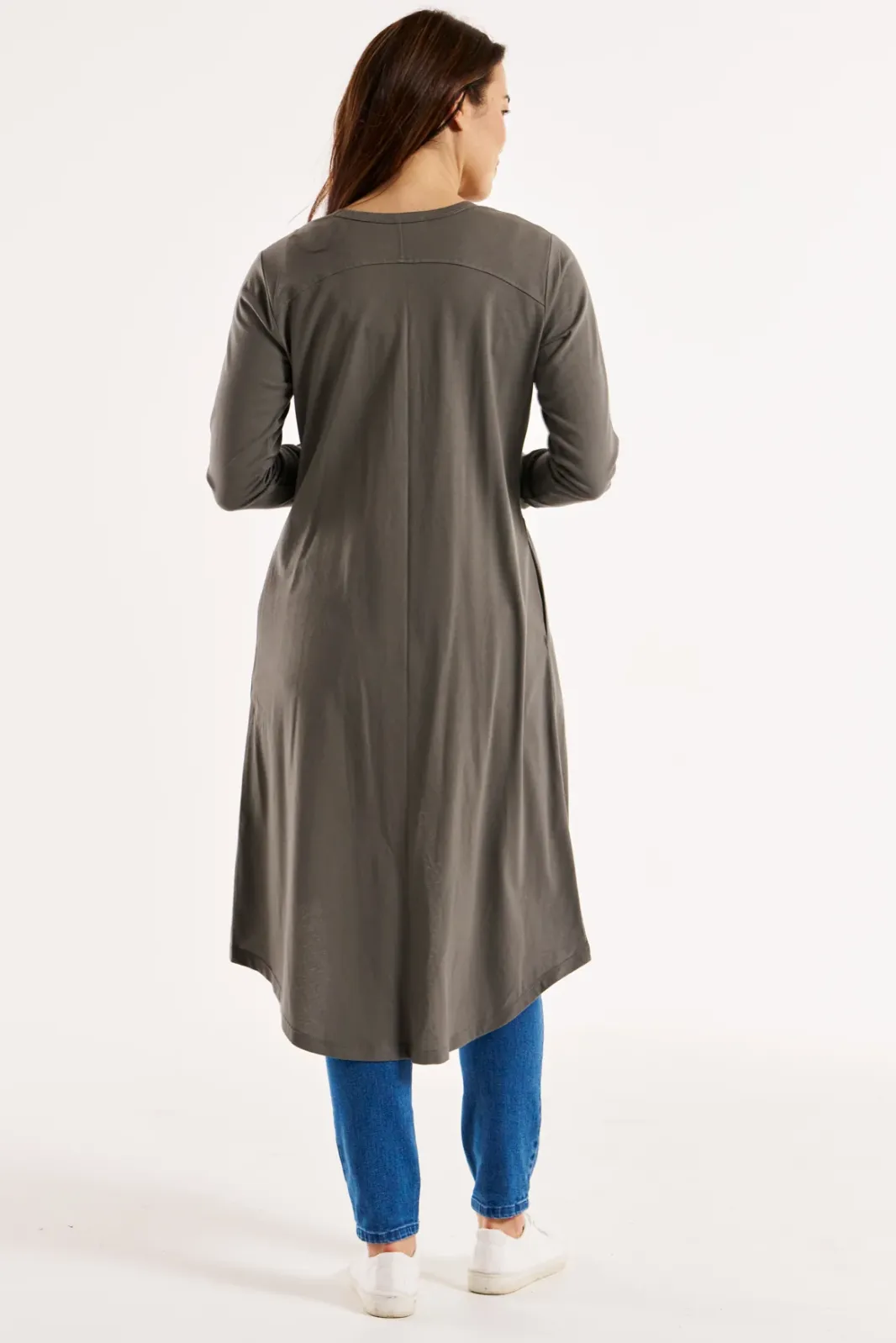Betty Basics Byron Cardigan - Ash Green