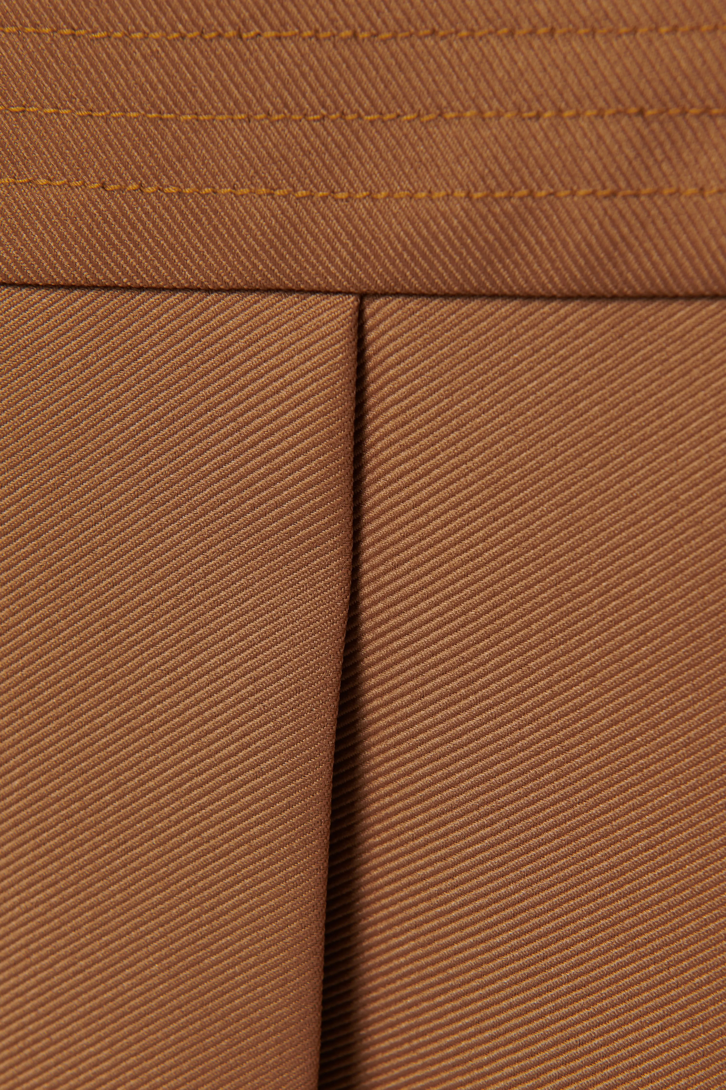 Brown Layan Pleated Maxi Skrit