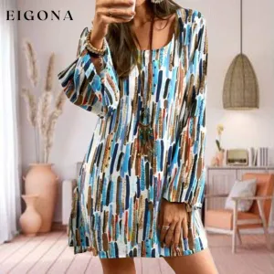 Colorful Print Casual Dress