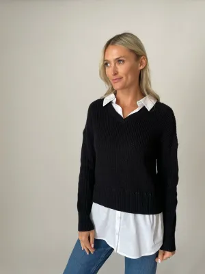Eleanor Mixed Media Sweater