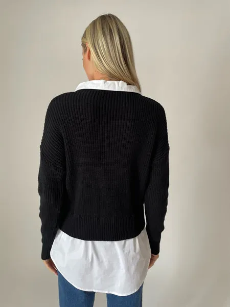 Eleanor Mixed Media Sweater
