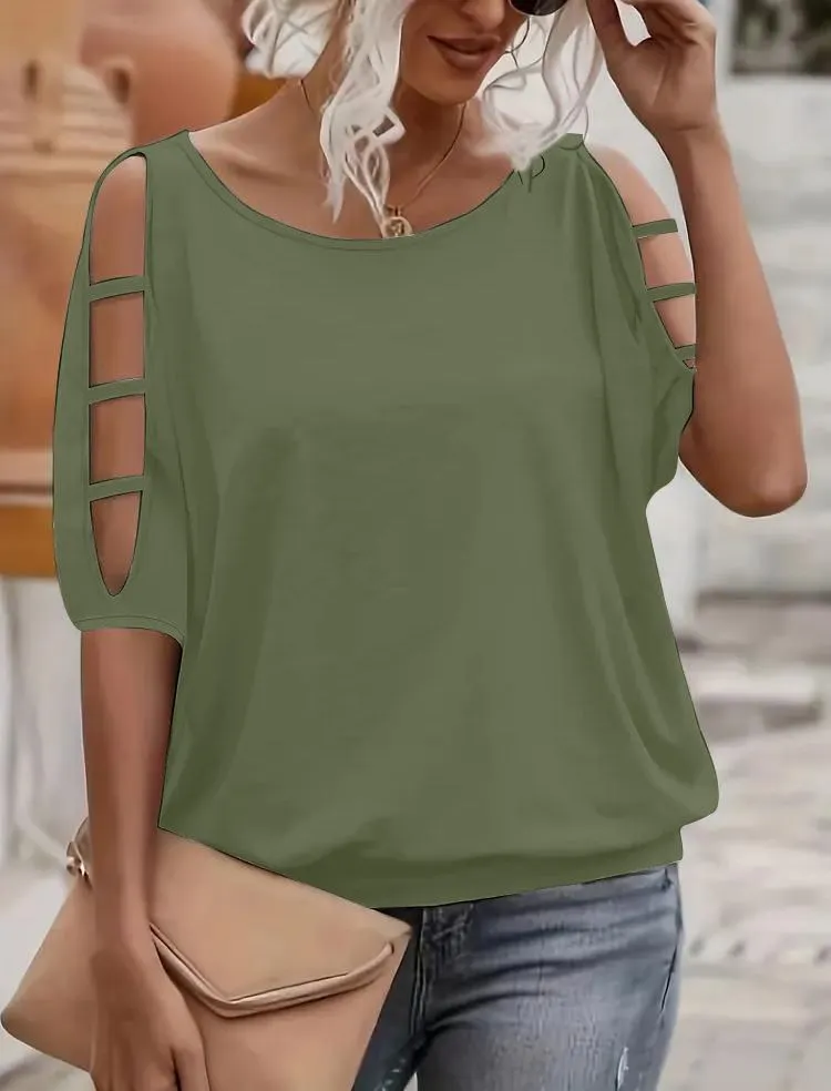 Elegant Shoulder Detail Top