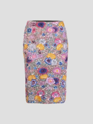 Elysia Pink Blossom Column Skirt
