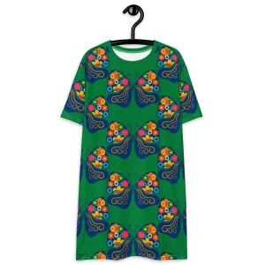 FAB FLOVERYFLY green - T-shirt dress