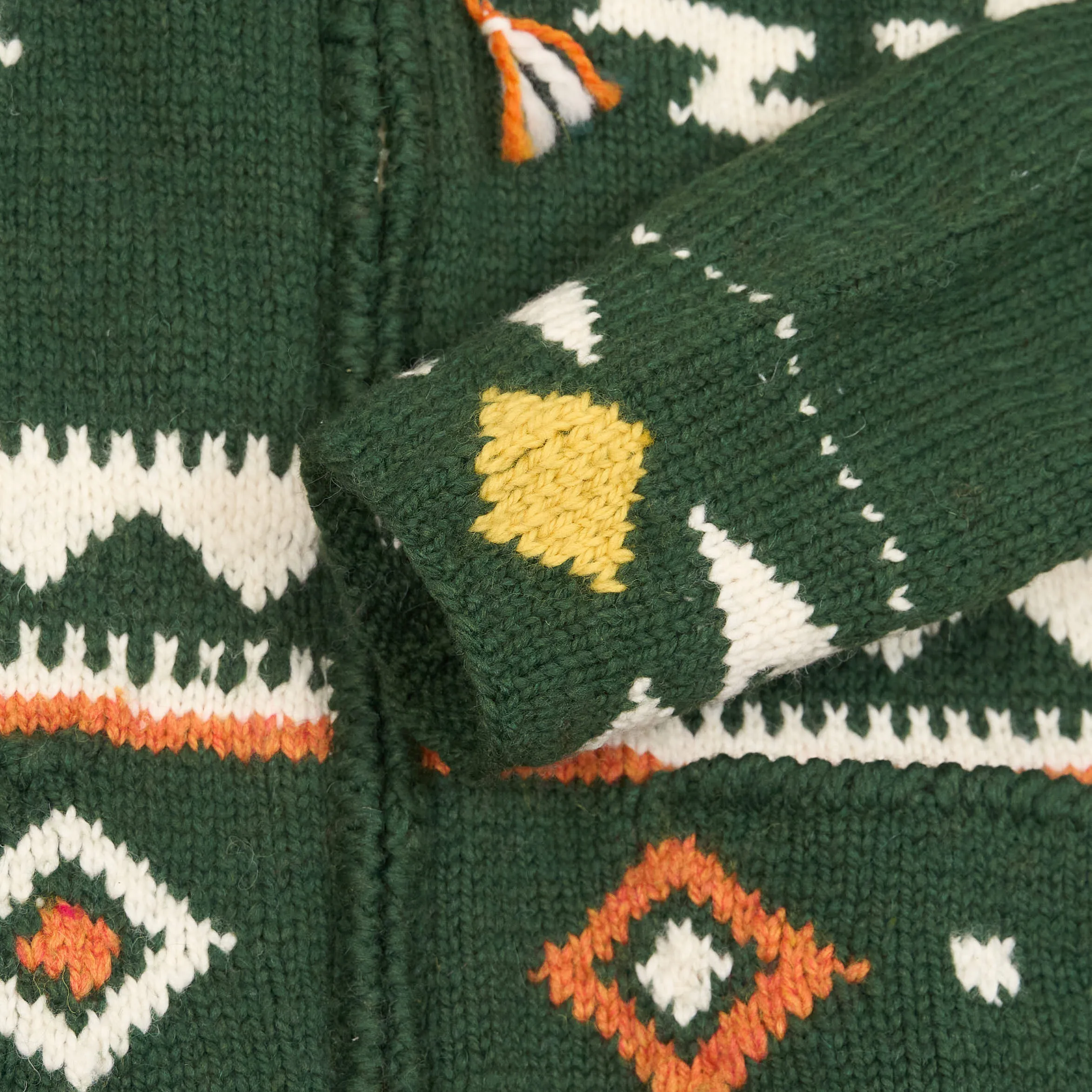 Frantic Hand Knitted Full Zip Cardigan