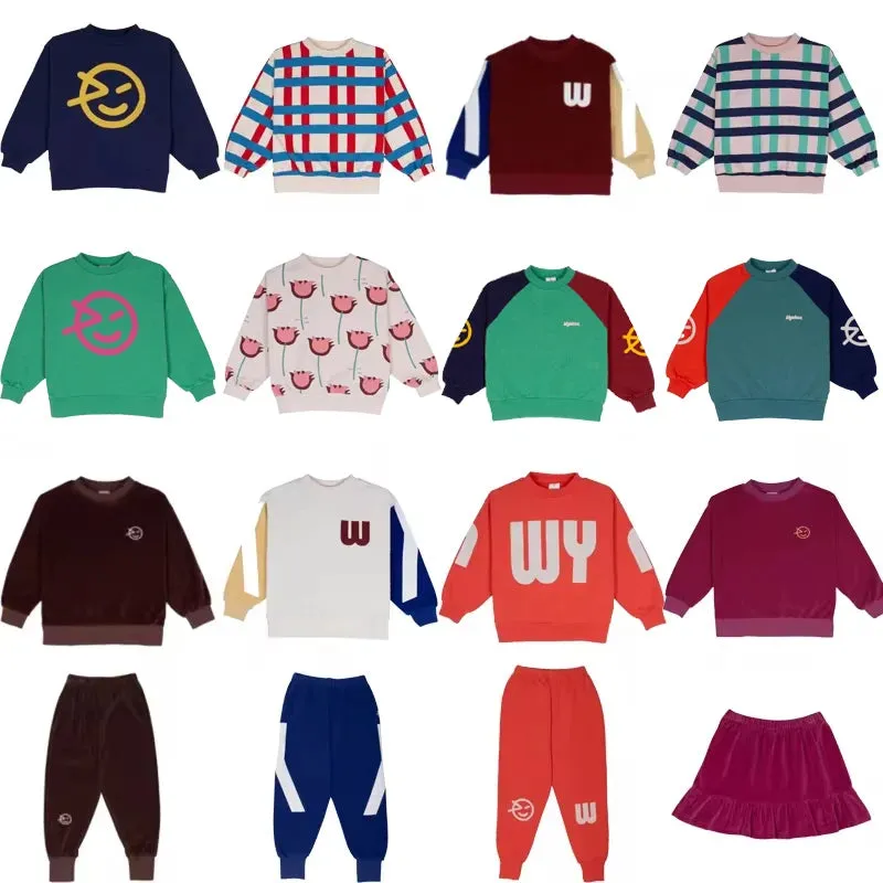 Kids Designer Warm Sweaters and Pants Clothing Sets