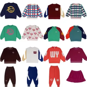 Kids Designer Warm Sweaters and Pants Clothing Sets
