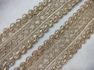 Light Gold Fancy Embellished Trim