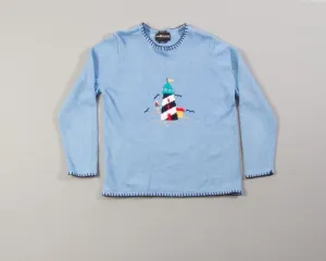 Lighthouse Sweater-Medium Christmas Sweater