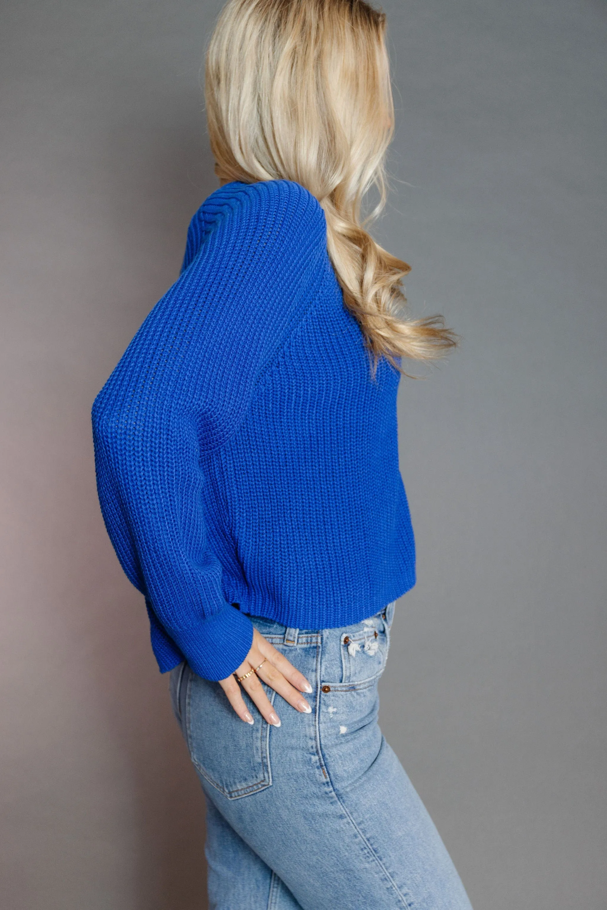 Lila Cardigan in Cobalt Blue