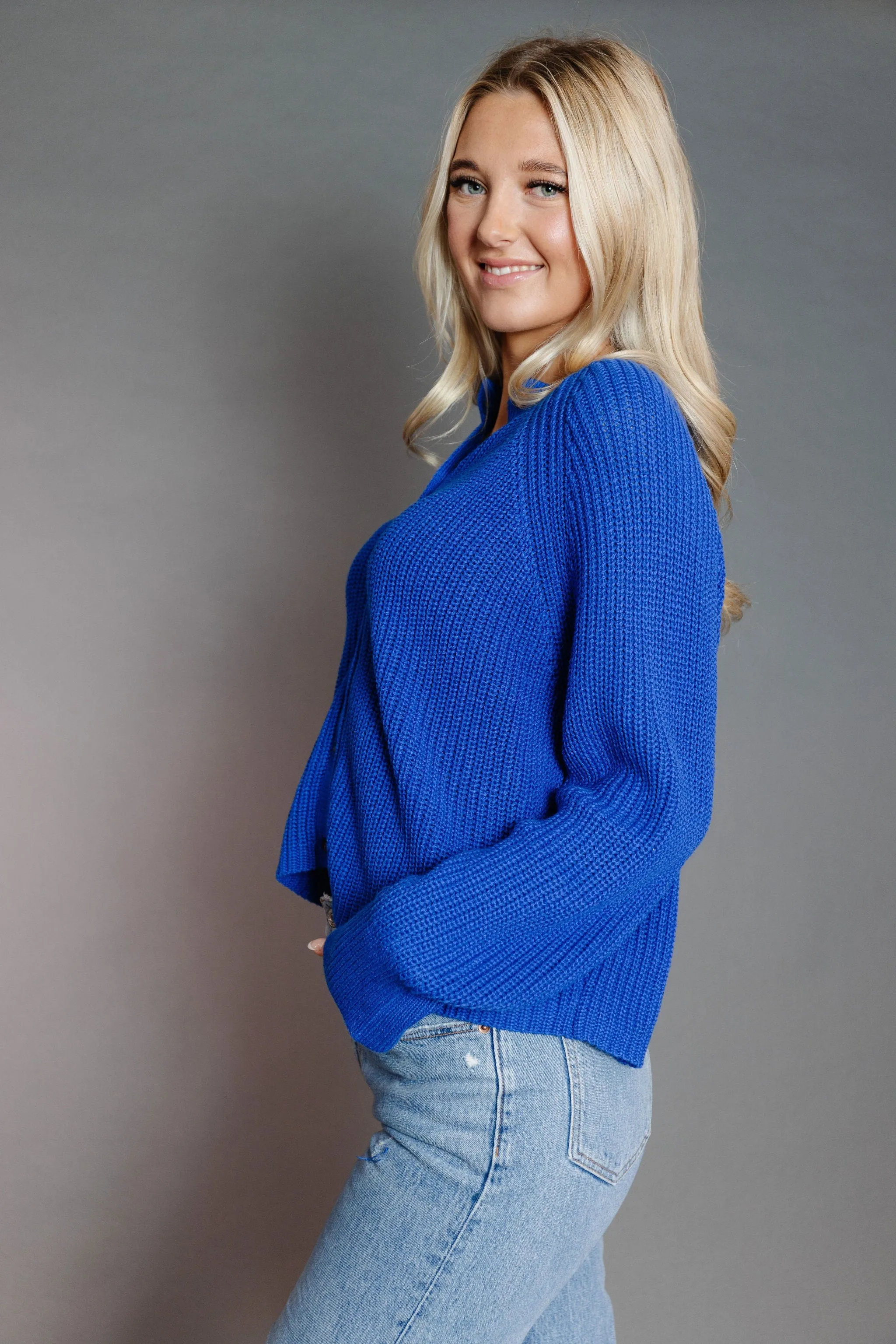 Lila Cardigan in Cobalt Blue