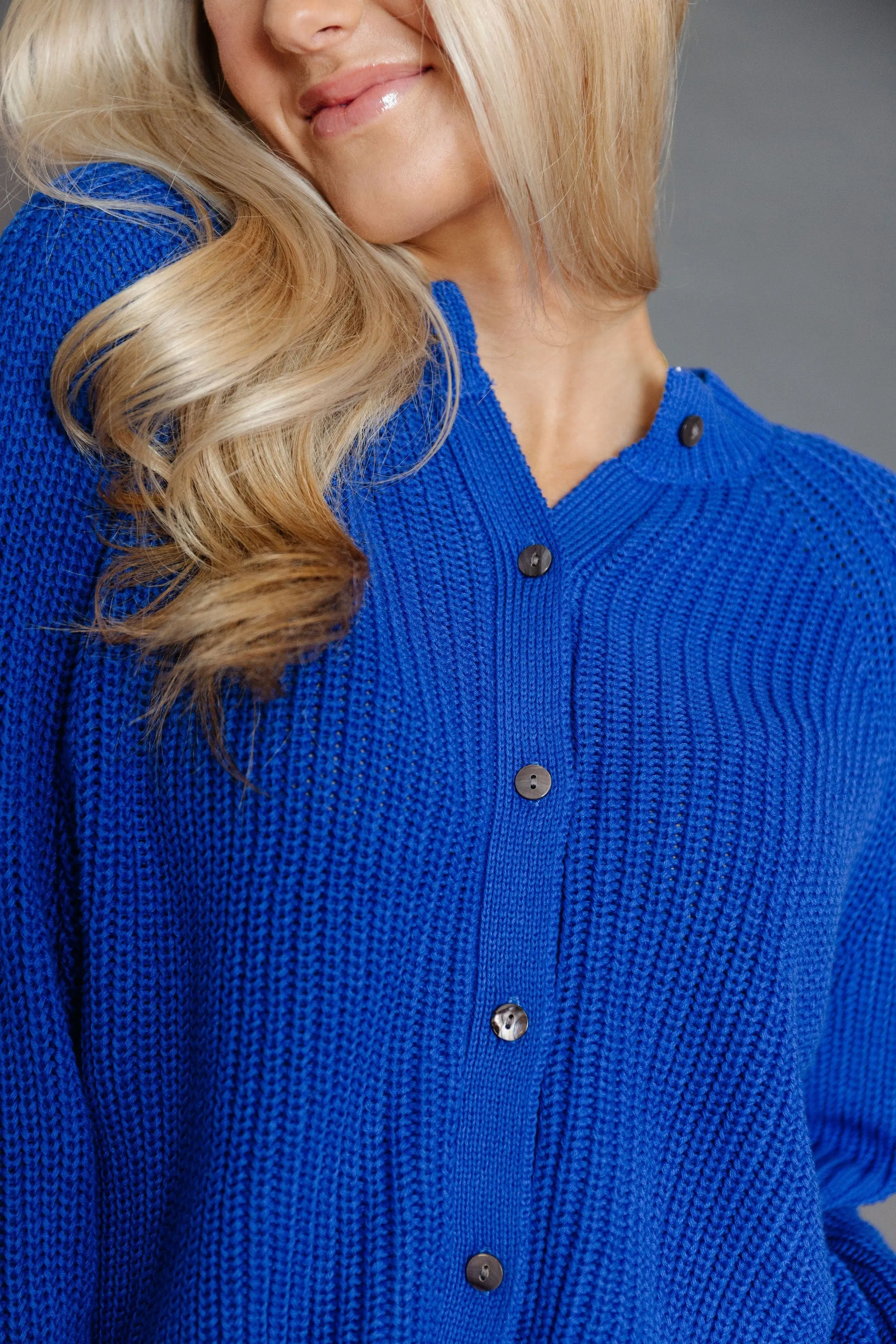 Lila Cardigan in Cobalt Blue