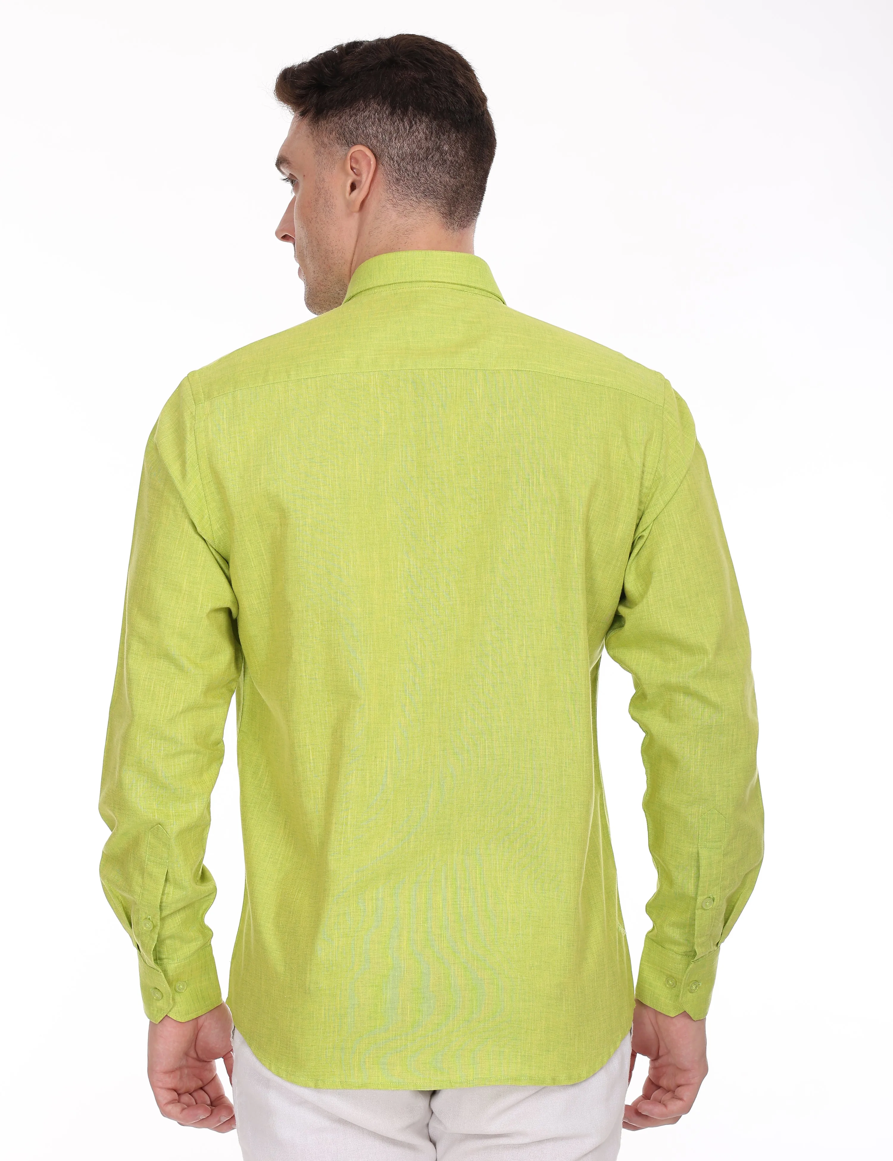Linseed Cotton Colour Shirt Full Sleeve -17001