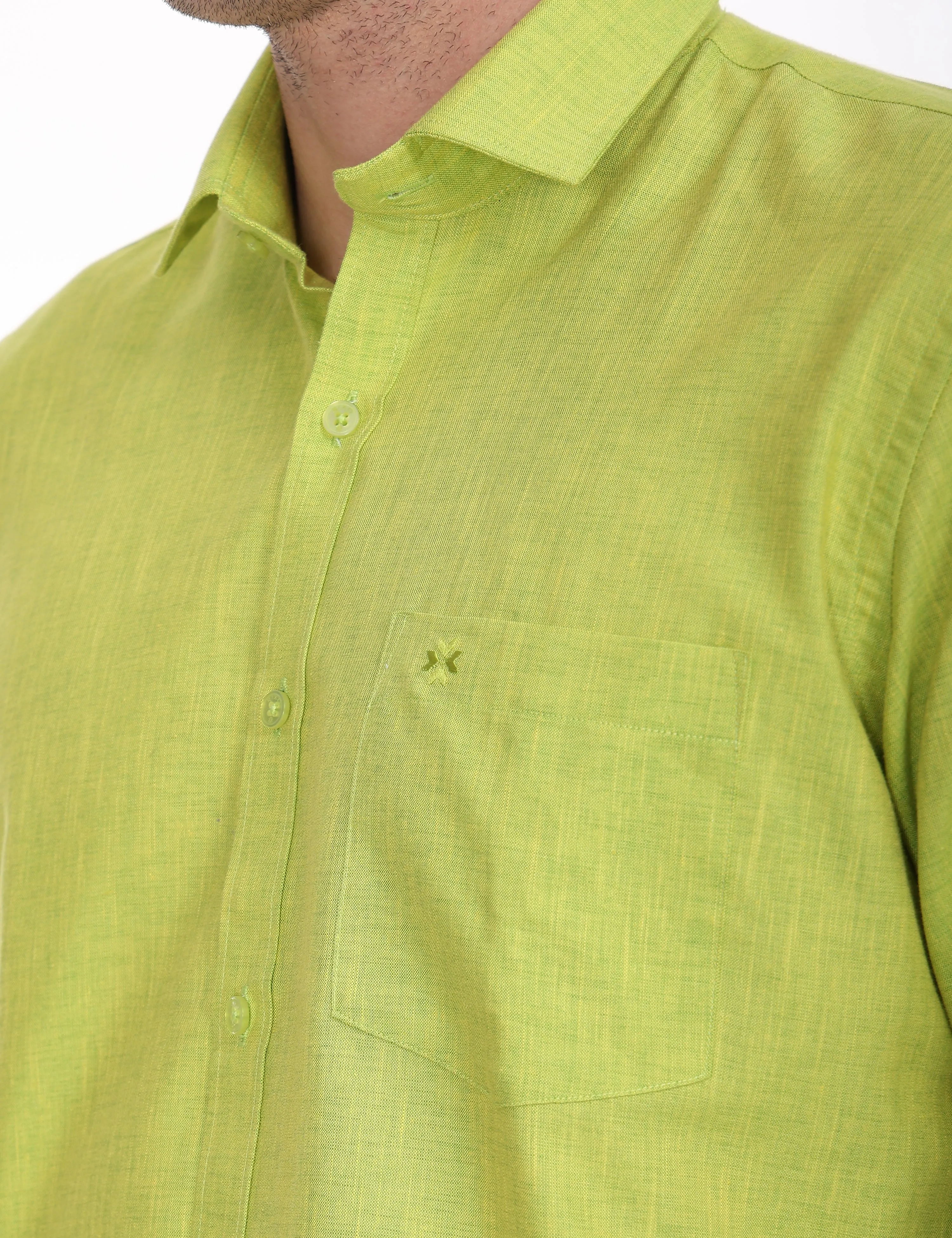 Linseed Cotton Colour Shirt Full Sleeve -17001