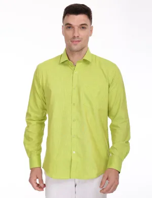 Linseed Cotton Colour Shirt Full Sleeve -17001