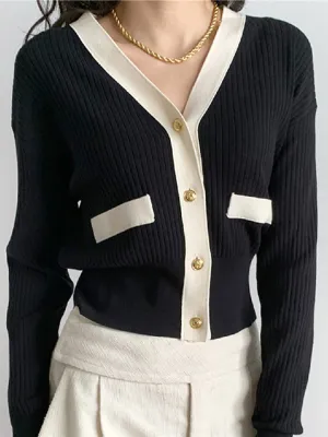 Marion  Knitted Ribbed Women Sweater