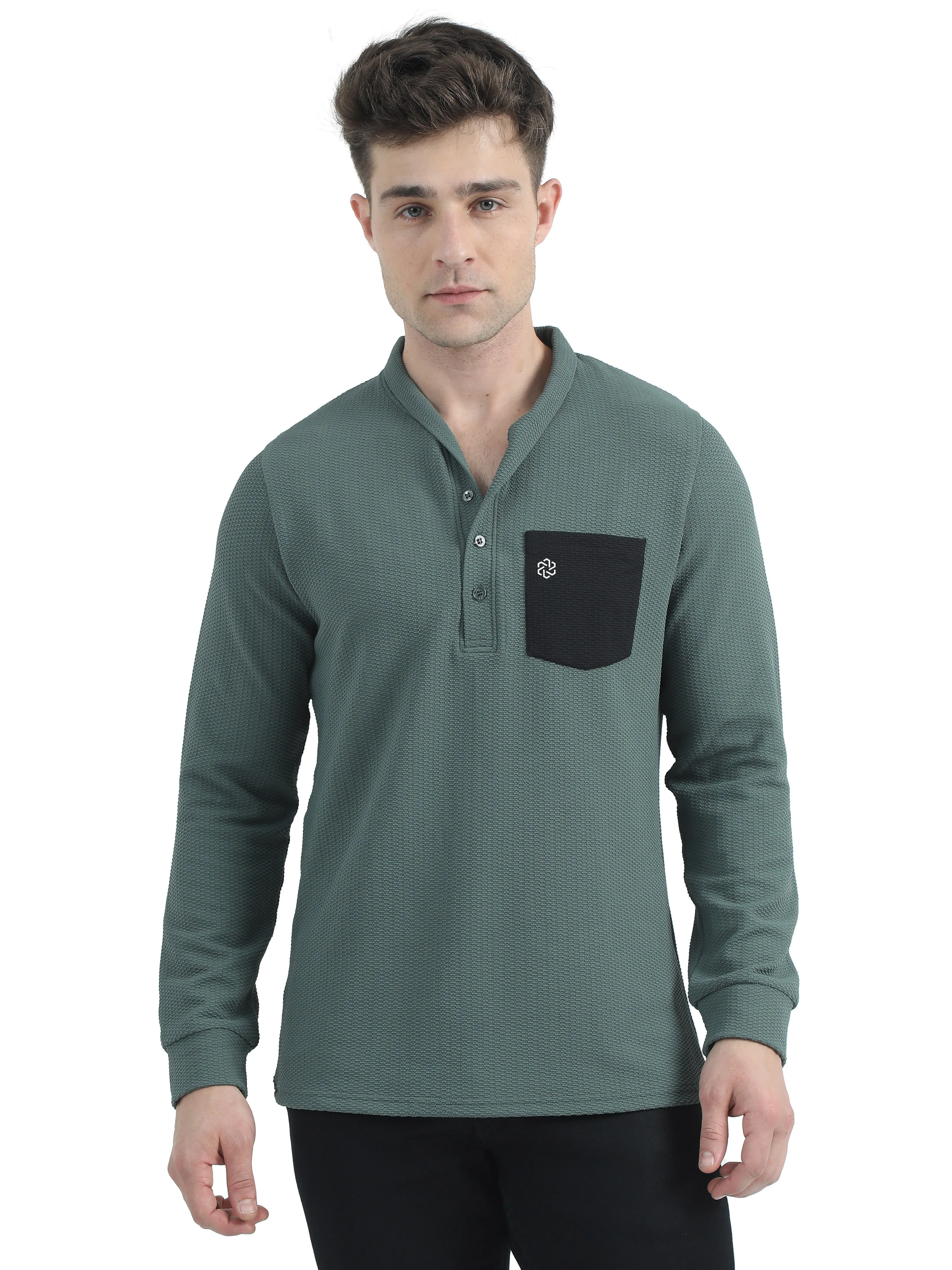 Men's rPET Shawl Collared Shirt