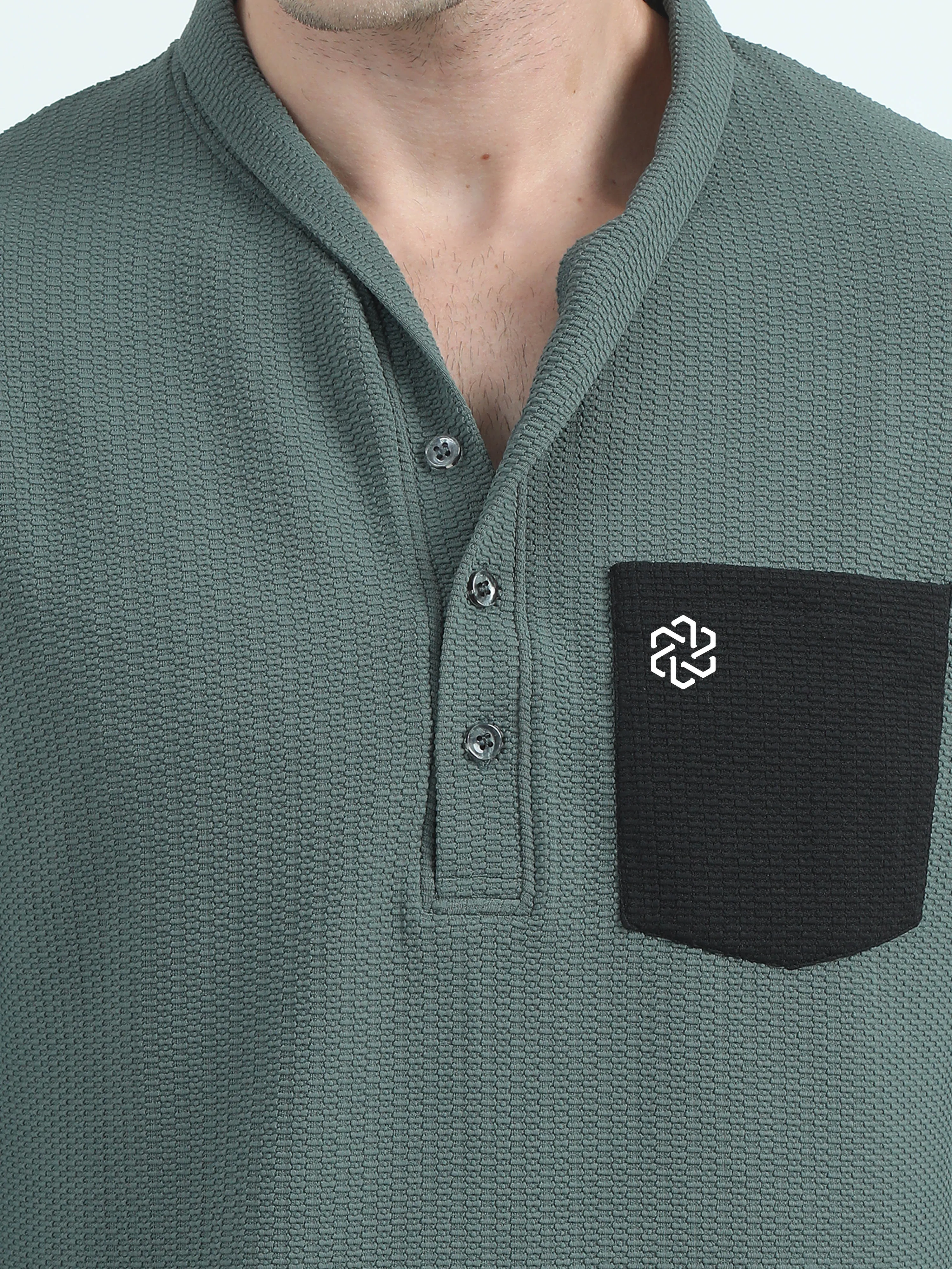 Men's rPET Shawl Collared Shirt