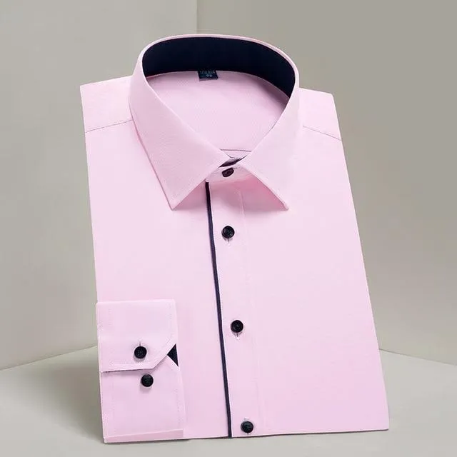 Men's Shirt Long Sleeve Causal Formal Business Dress