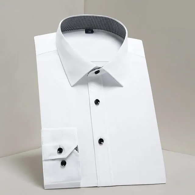 Men's Shirt Long Sleeve Causal Formal Business Dress