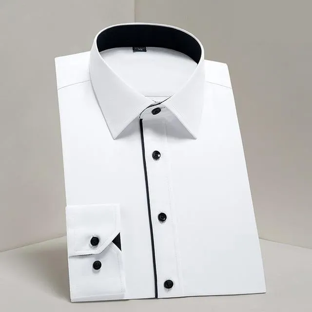 Men's Shirt Long Sleeve Causal Formal Business Dress