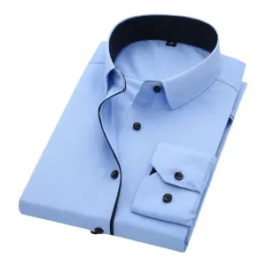 Men's Shirt Long Sleeve Causal Formal Business Dress