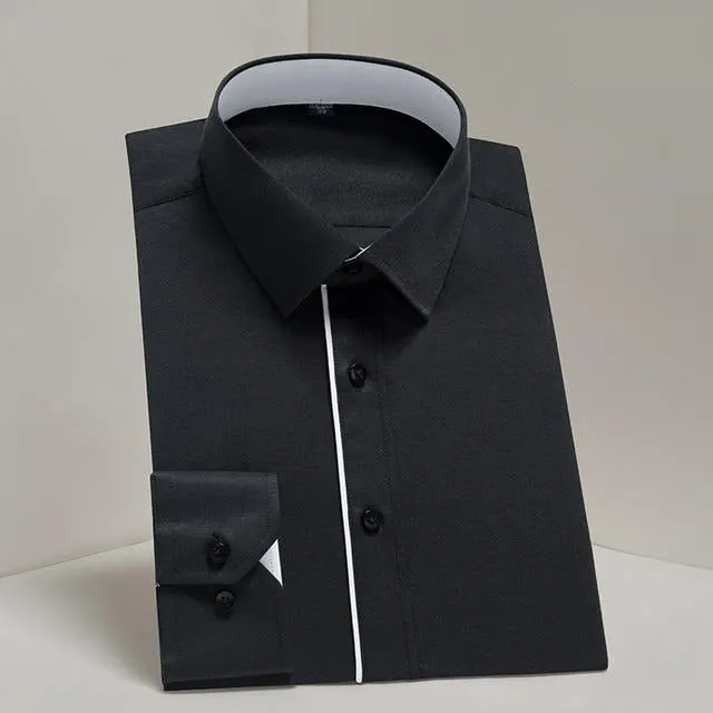 Men's Shirt Long Sleeve Causal Formal Business Dress
