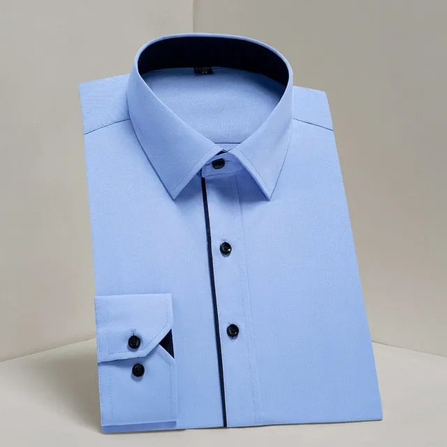 Men's Shirt Long Sleeve Causal Formal Business Dress