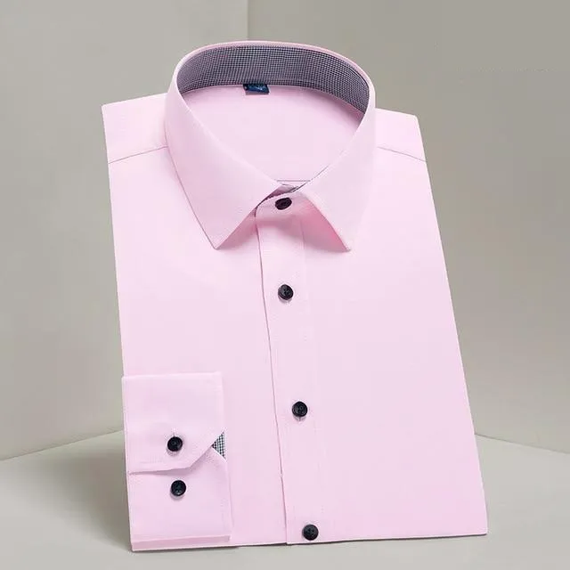Men's Shirt Long Sleeve Causal Formal Business Dress