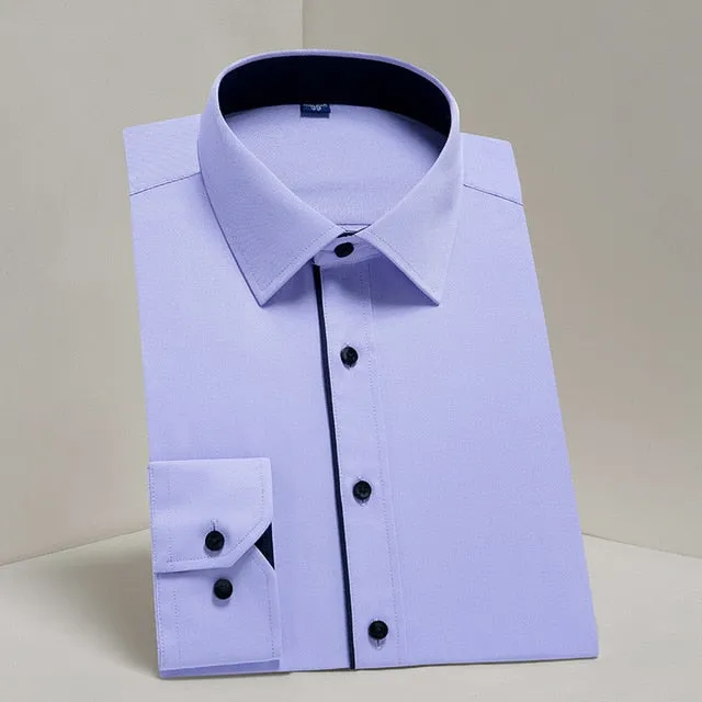 Men's Shirt Long Sleeve Causal Formal Business Dress