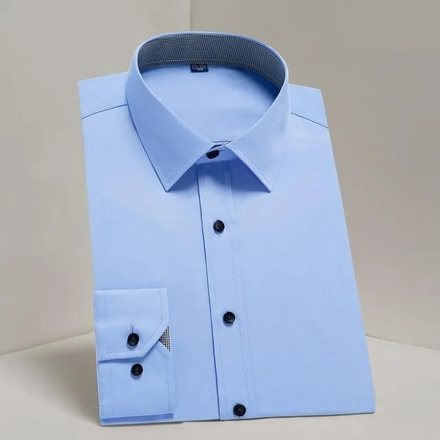 Men's Shirt Long Sleeve Causal Formal Business Dress