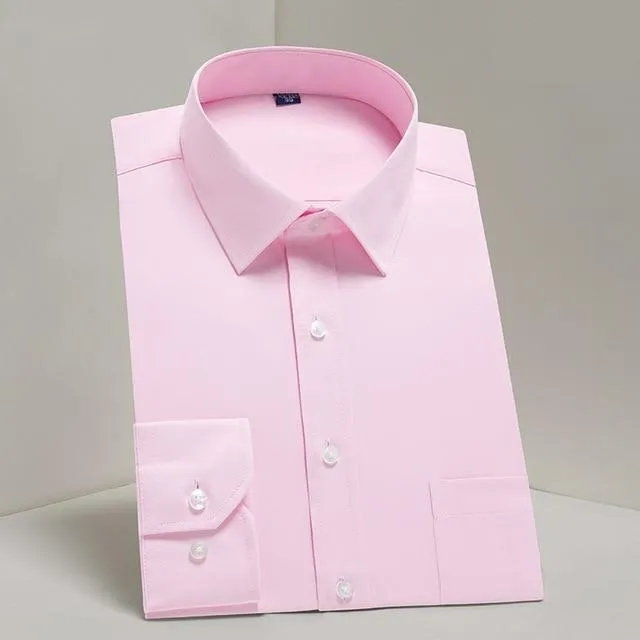 Men's Shirt Long Sleeve Causal Formal Business Dress