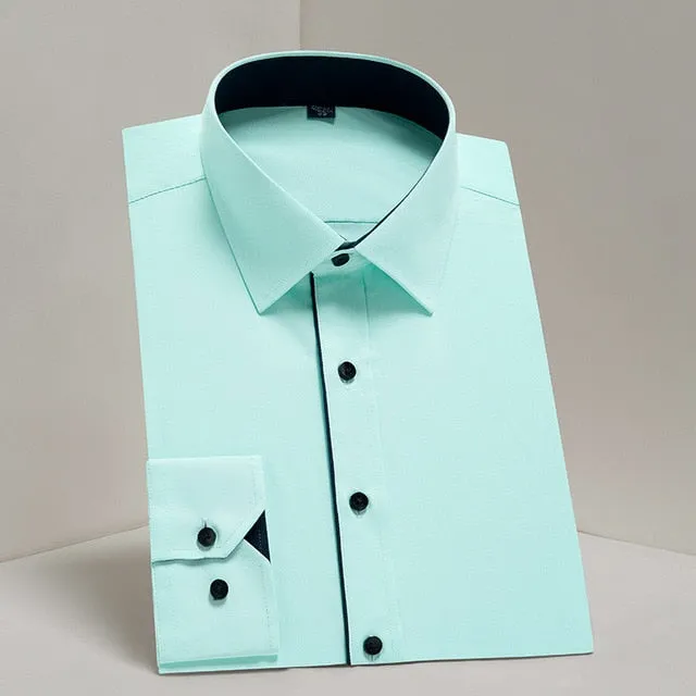 Men's Shirt Long Sleeve Causal Formal Business Dress
