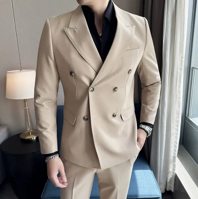Men's Slim Double Breasted Suit