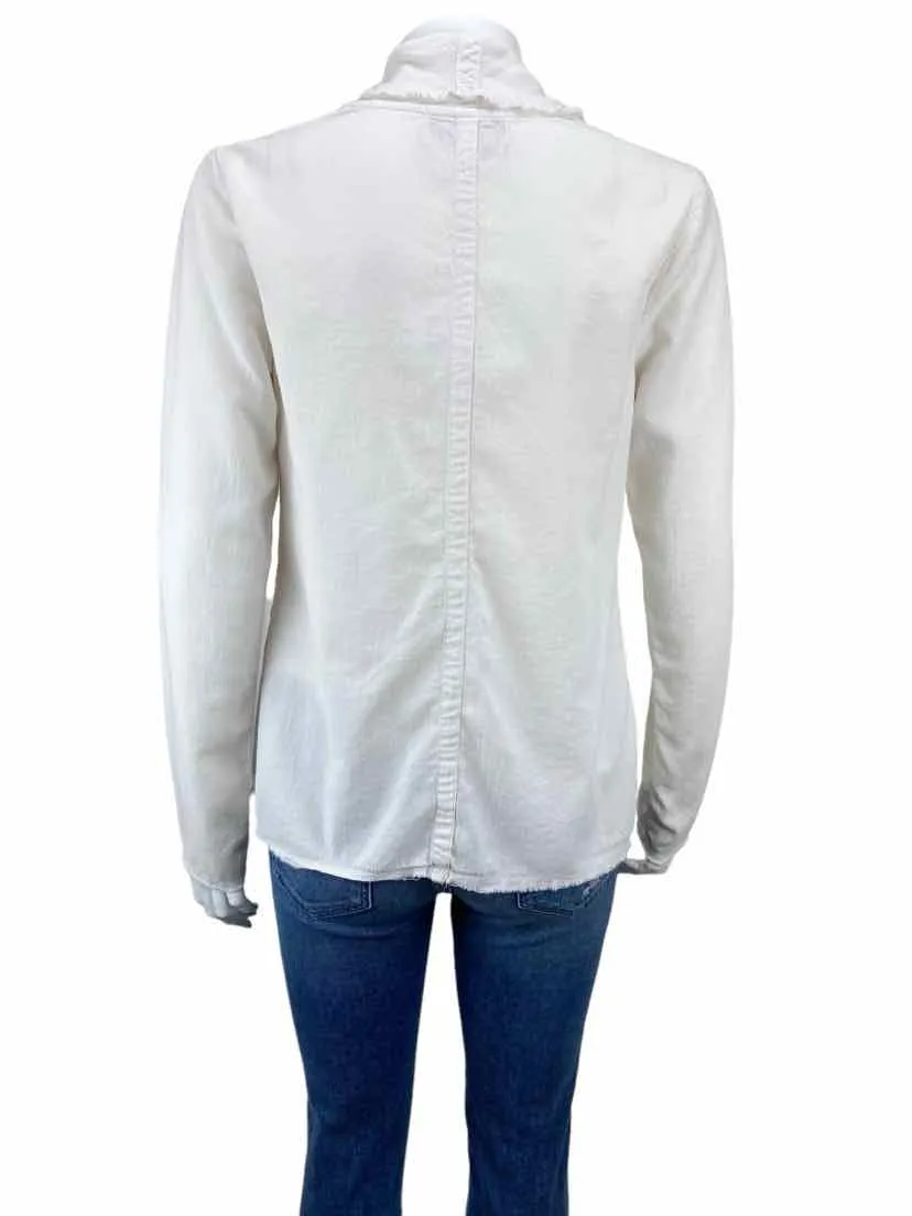 Michael Stars Women's Woven Open Cardigan Off-White Size S