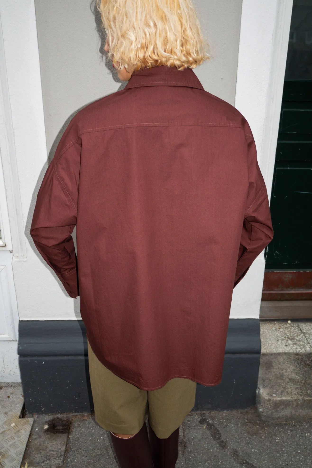 MR. LARKIN, Prince Shirt, Mahogany