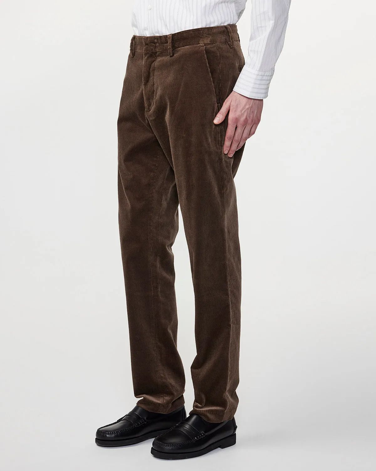 No Nationality Theo Cord Pant - Shitake