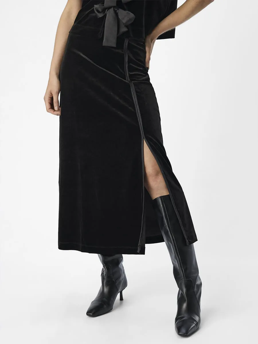 OBJDit Velvet Maxi Skirt