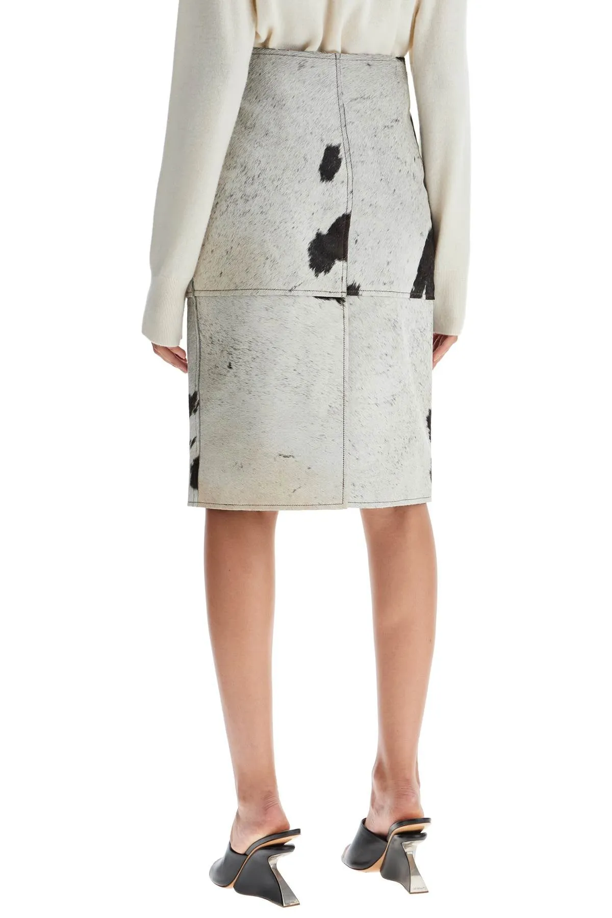 "leopard print midi sk