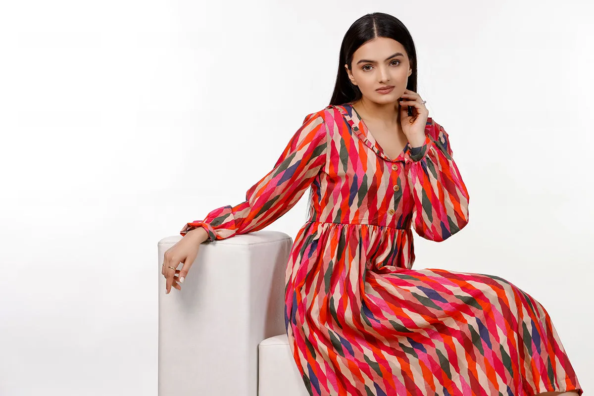 Rainbow Colorful Dress