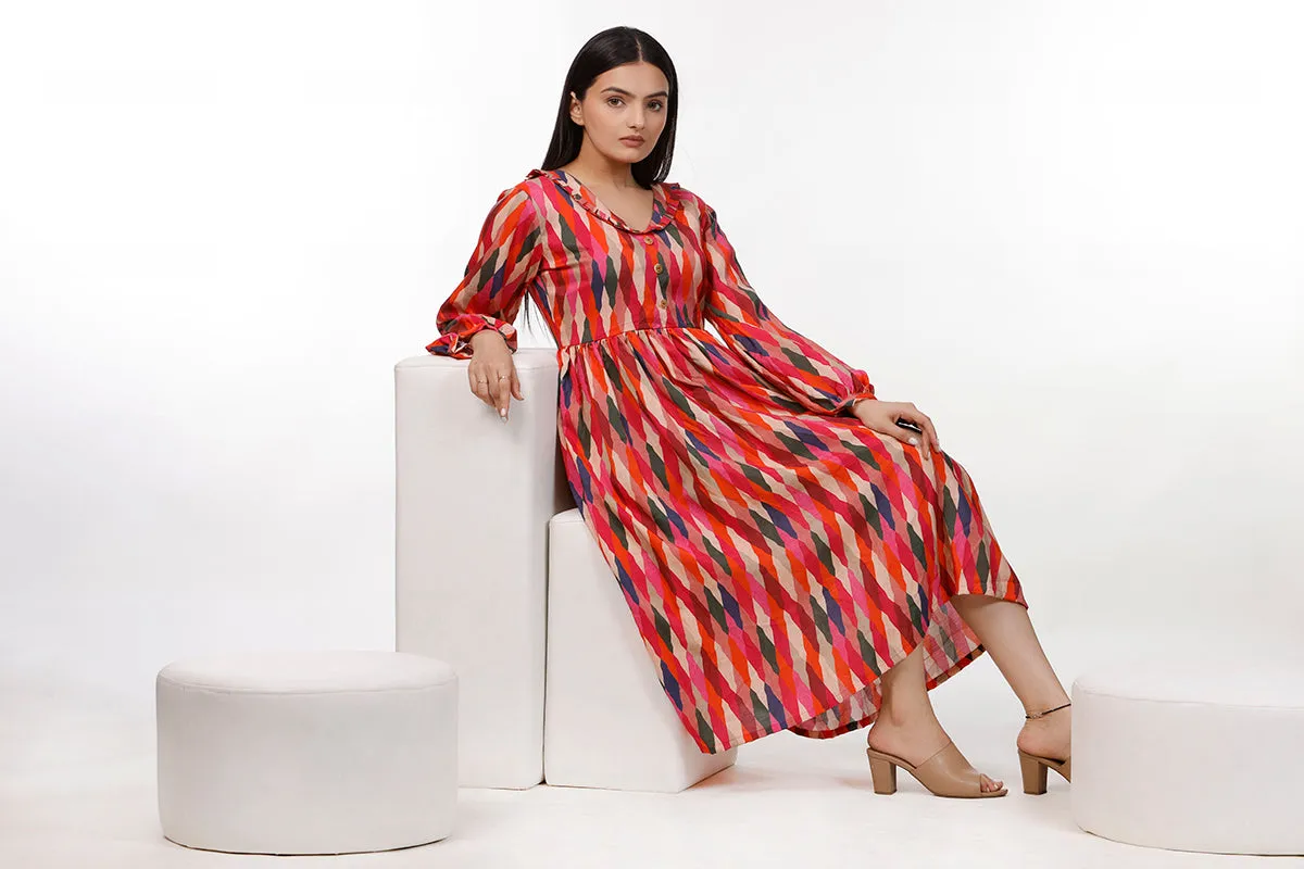 Rainbow Colorful Dress