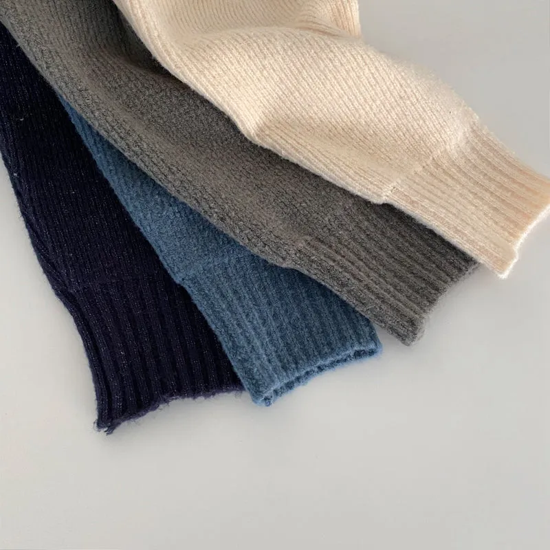 Retro Loose-fitting Thickened Warm Turtleneck Pullover Sweater