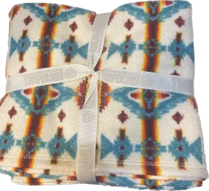 Rock & Roll Denim Aztec Printer Berber Blanket BU46M04401
