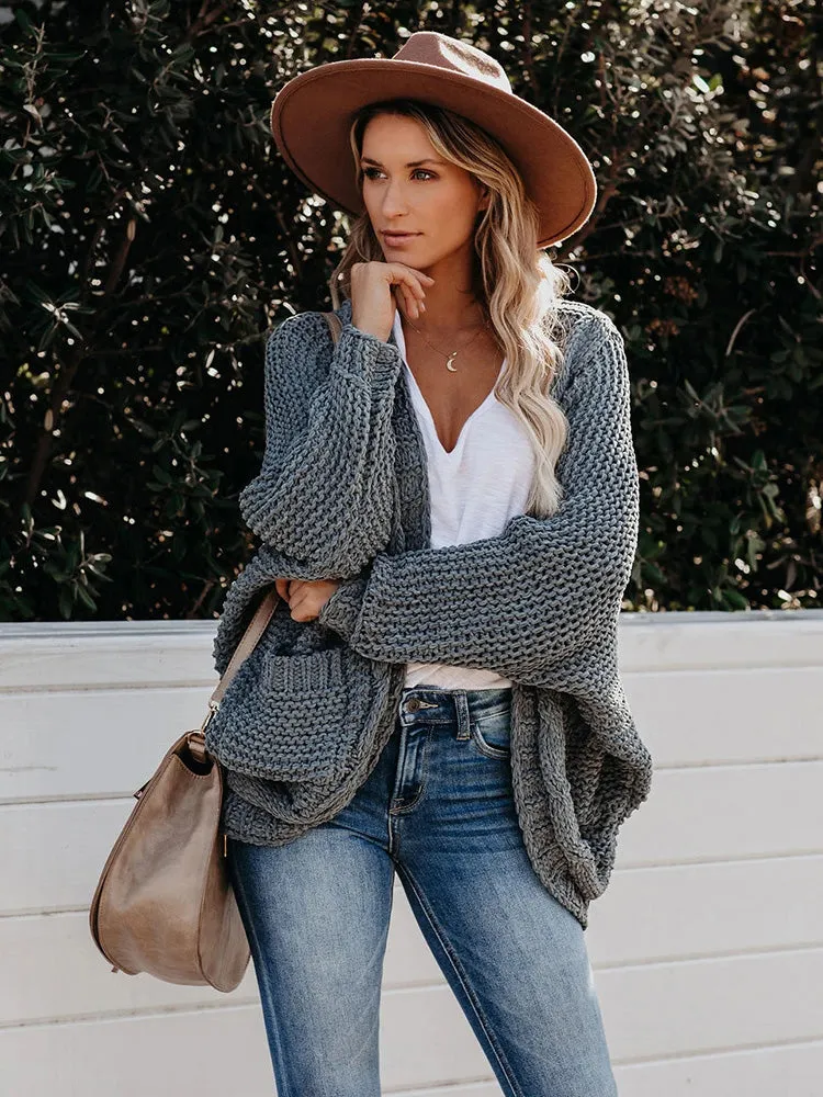 Sheila Oversize Sleeve Boho Knitted Women Sweater