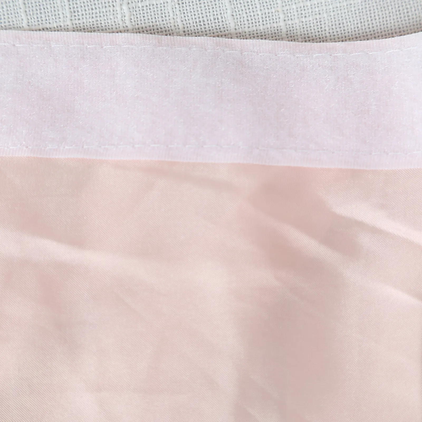 Taffeta Table Skirt 14ft Blush - Curly Willow Table Cover